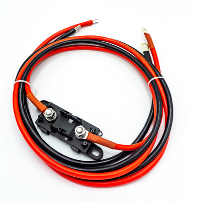 WATTSTUNDE Sicherungskabel (mit Sicherungshalter) M8 Ringöse/Aderendhülse rot/schwarz 2x35 mm² 2 m