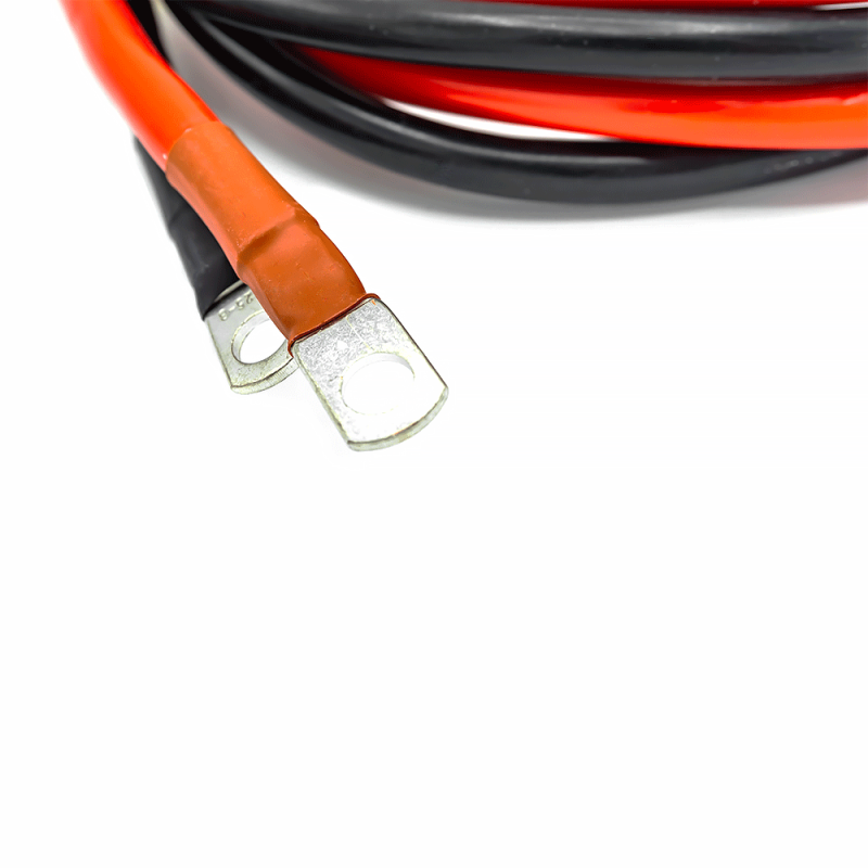 WATTSTUNDE Sicherungskabel (mit Sicherungshalter) M8 Ringöse/Aderendhülse rot/schwarz 2x35 mm² 2 m