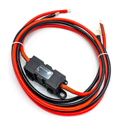WATTSTUNDE Sicherungskabel (mit Sicherungshalter) M8 Ringöse/Aderendhülse rot/schwarz 2x35 mm² 2 m