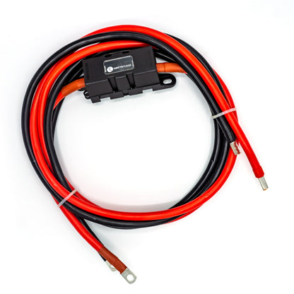 WATTSTUNDE Sicherungskabel (mit Sicherungshalter) M8 Ringöse/Aderendhülse rot/schwarz 2x35 mm² 2 m