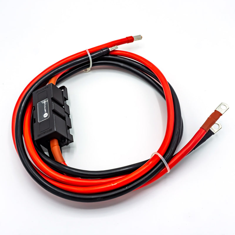 WATTSTUNDE Sicherungskabel (mit Sicherungshalter) M8 Ringöse/Aderendhülse rot/schwarz 2x35 mm² 2 m