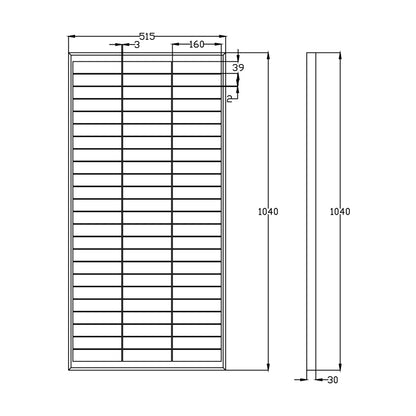 WATTSTUNDE SOLA Frame Mono 100 Wp HV