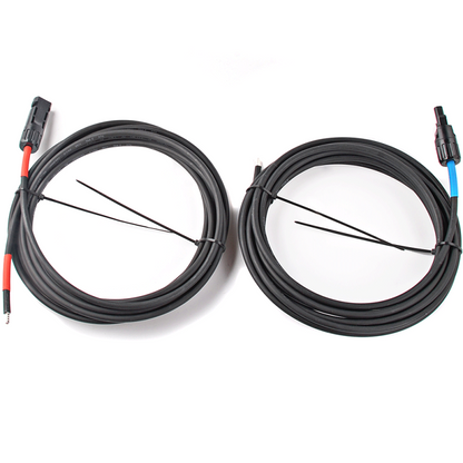 WATTSTUNDE Solaranschlusskabel Typ-MC4/Aderendhülse schwarz 2x6 mm² 10 m