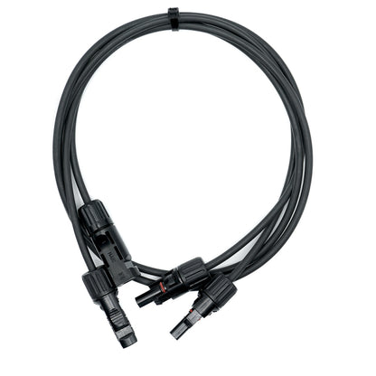 WATTSTUNDE Solarverlängerungskabel Typ-MC4/Typ-MC4 schwarz 2x6 mm² 5 m
