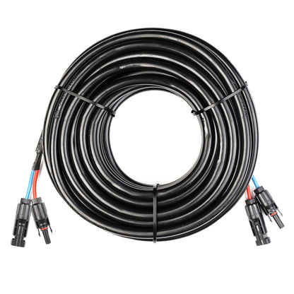 WATTSTUNDE Verlängerungskabel (2x) 4 mm² Typ-MC4/Typ-MC4 schwarz 5 m